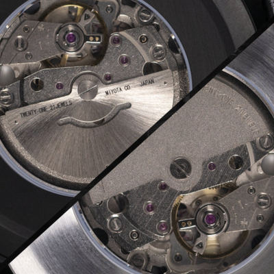 How does the automatic watch in the DB5 collection work?